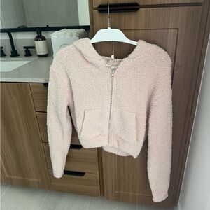 SKIMS Cozy Knit Zip Up Hoodie Dusk